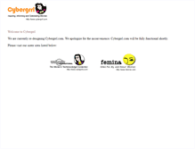 Tablet Screenshot of cybergrrl.com